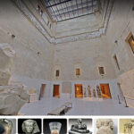 Fig. 1. Screenshot of Google Street View virtual tour of the Neues Museum, Berlin, on the Google Arts & Culture app. (Neues Museum n.d.; © 2020 Google; courtesy Neues Museum).